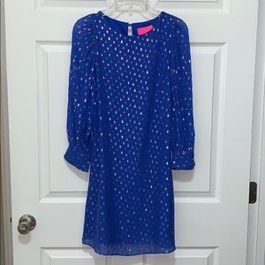 Lilly Pulitzer Maisel Silk Iris Blue Dress
